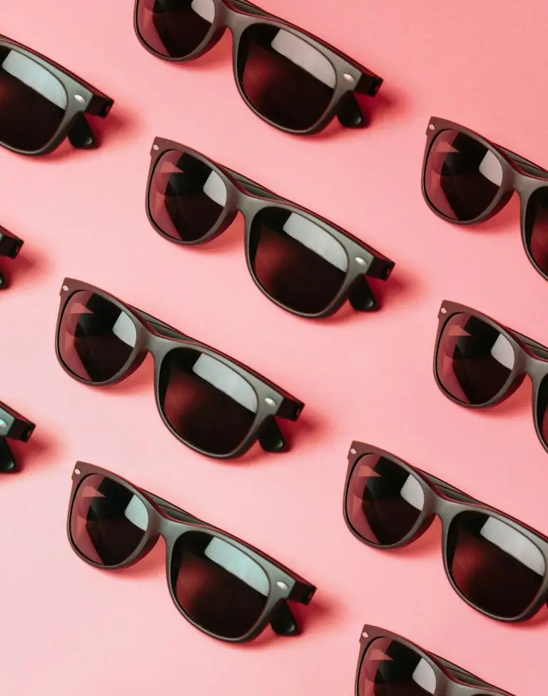 Rows of sunglasses